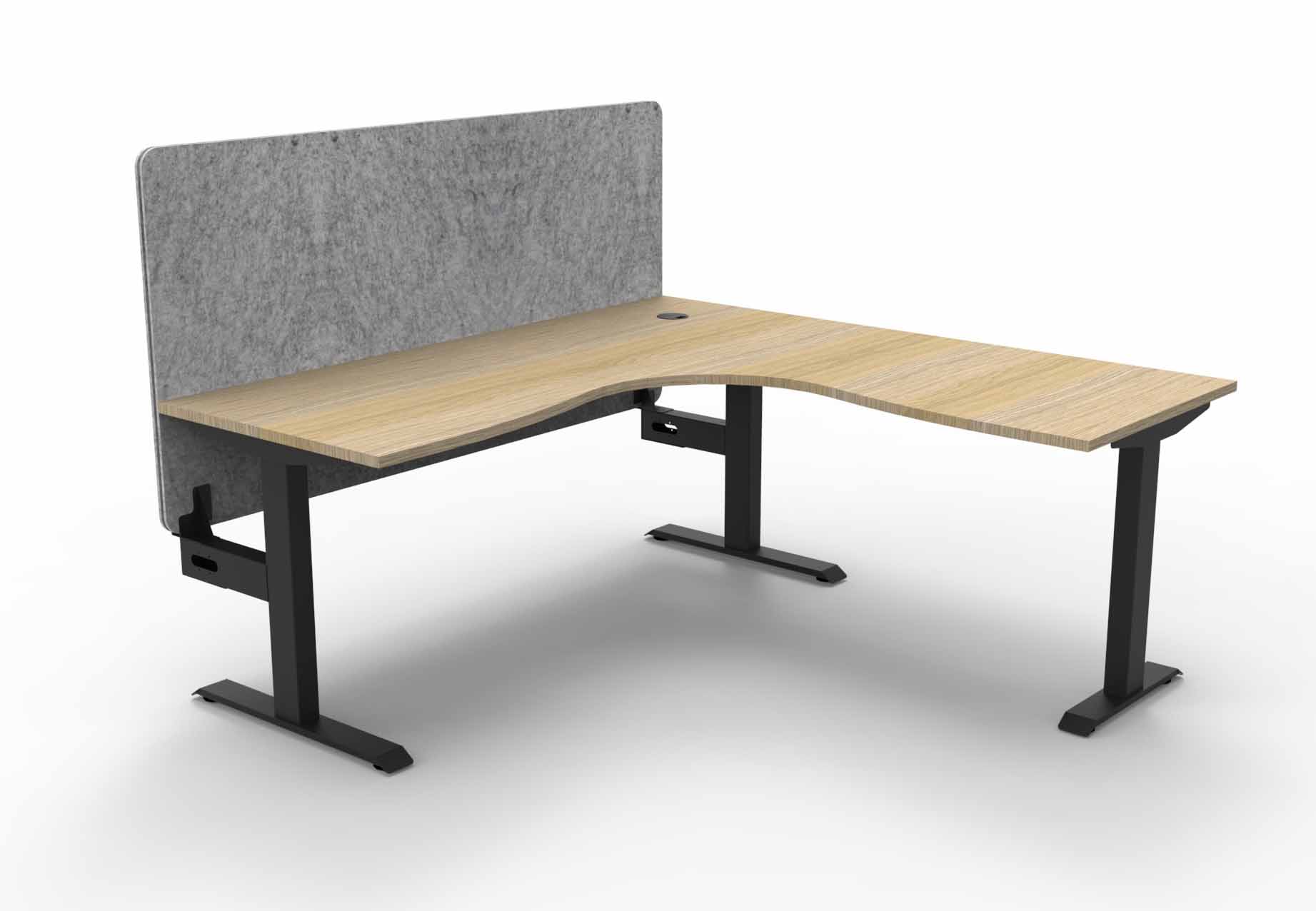 Boost Static Corner Workstation - with Eco Screen